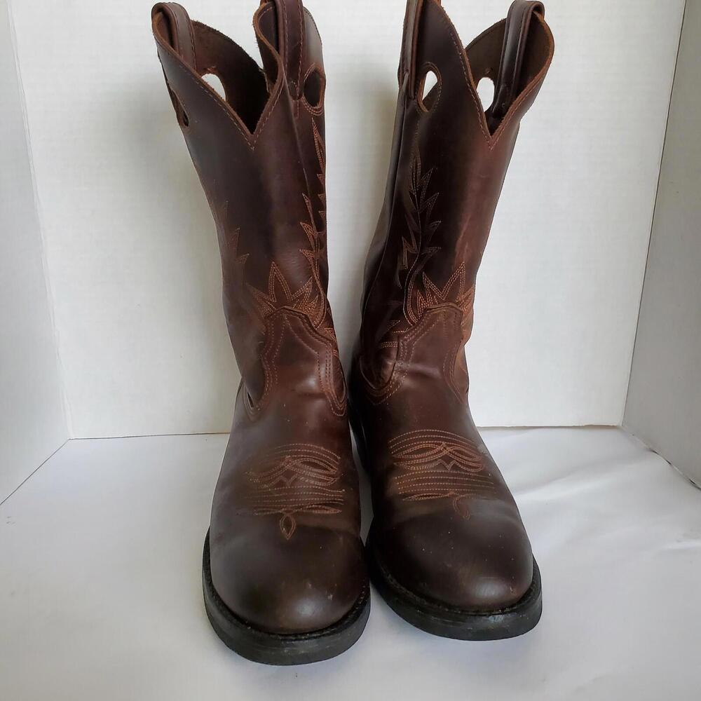 Work Boots Canada West 5291 CSA Western Pull On Copper Crazy Horse Buffalo Sole